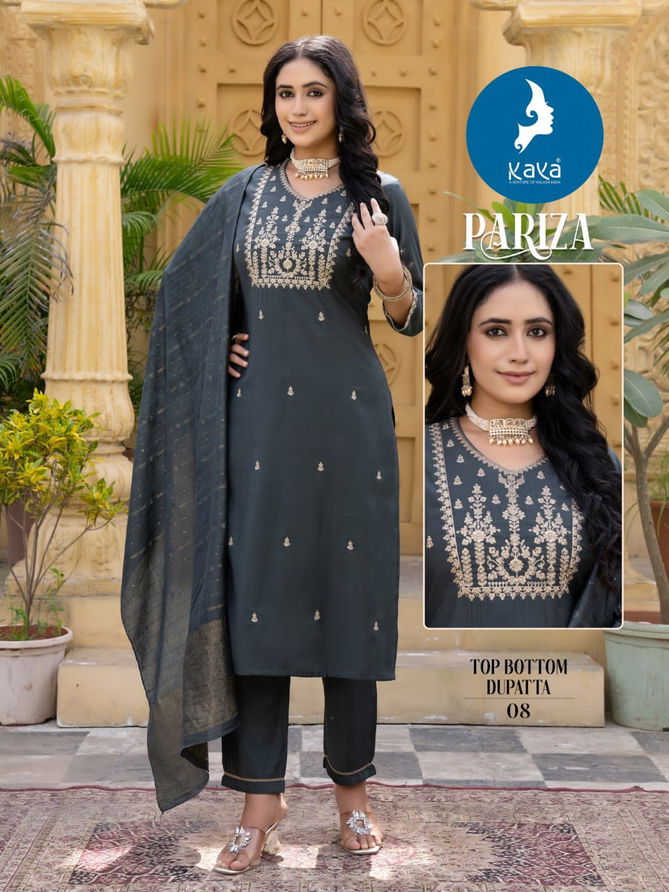 Parizat By Kaya Roman Silk Designer Kurti With Bottom Dupatta Wholesale Price In Surat